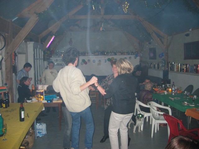 il n'y a pas grand monde sur la piste ! mais on s'y amuse