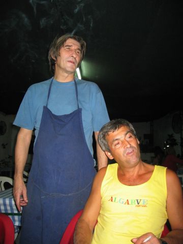 Henrique et Luis... remarquez qu'Henrique ne parle pas, c'est une photo rare...