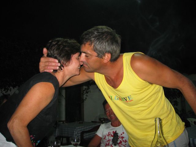 Henrique et Lisiane: la bise !