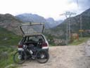 la première ballade en vélo (là où mon guidon va se dévisser... génial)