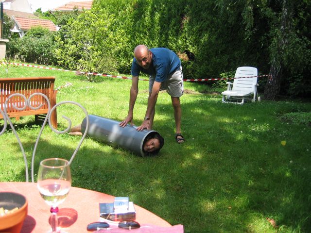 un simple tuyau, et un jeu est vite trouv !